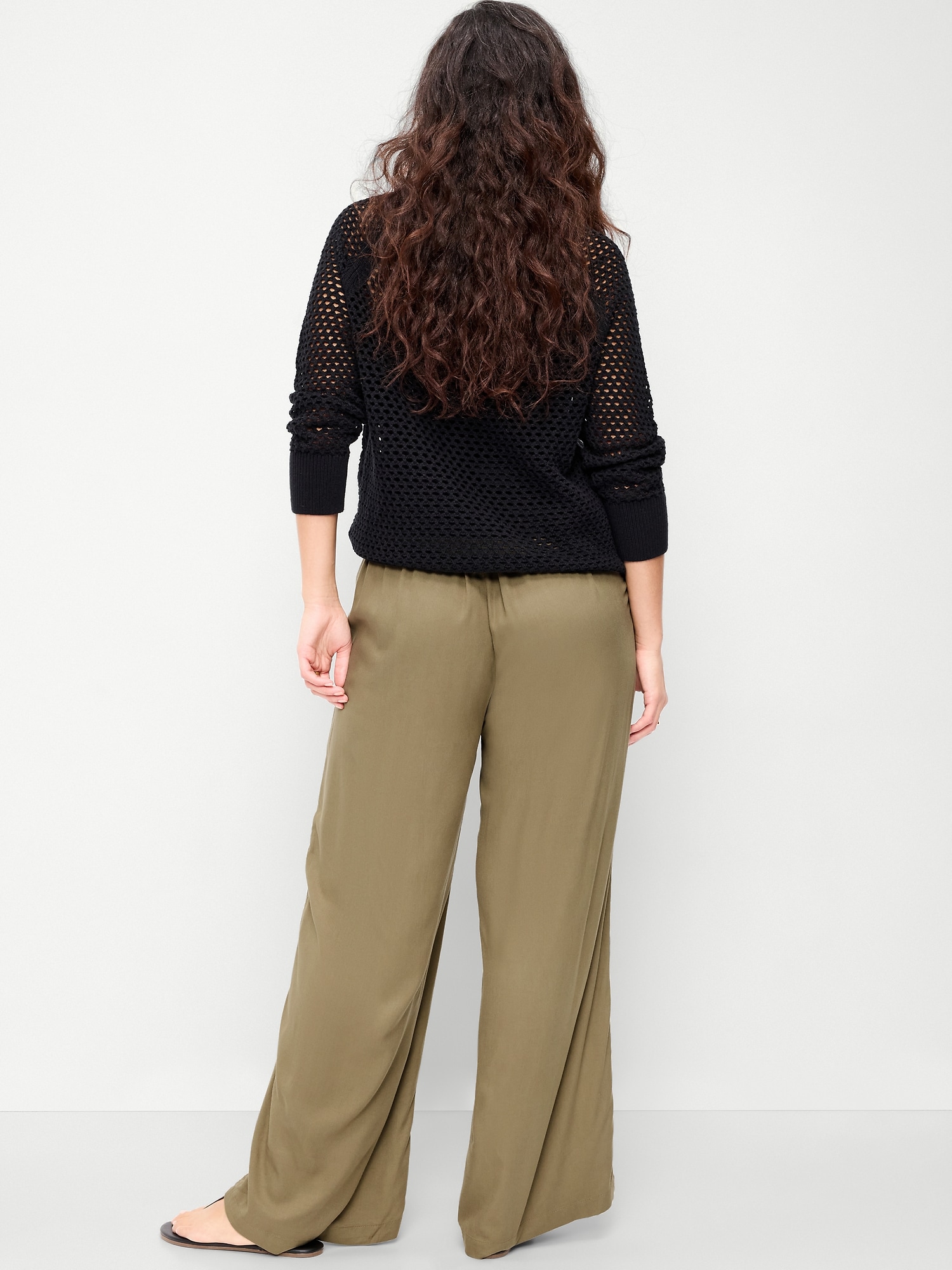 High-Waisted Playa Wide-Leg Pants