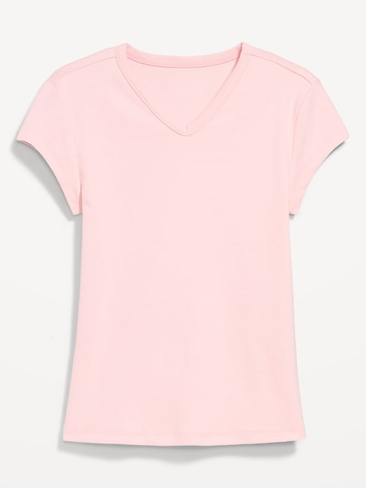 Image number 5 showing, Snug V-Neck Crop T-Shirt