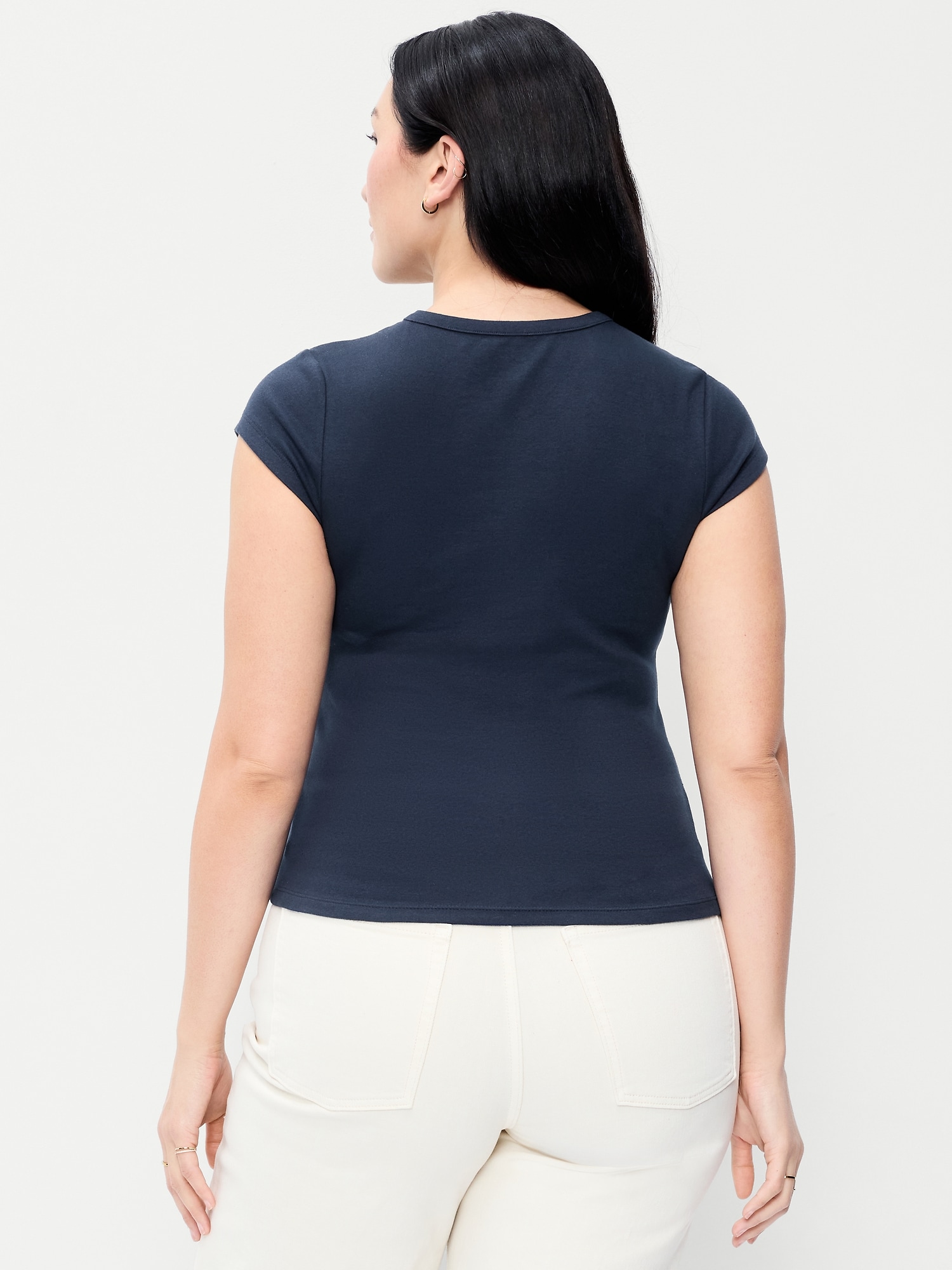 Snug High V-Neck T-Shirt