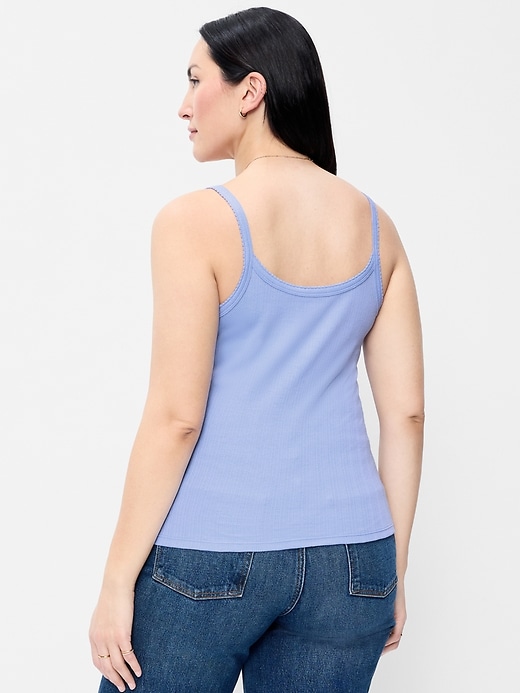 Image number 7 showing, Pointelle Cami Tank Top