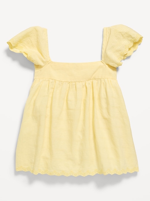 L'image numéro 3 présente Haut texturé à manches flottantes pour fille