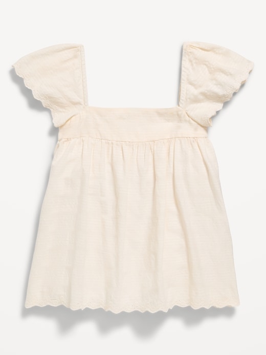 L'image numéro 3 présente Haut texturé à manches flottantes pour fille