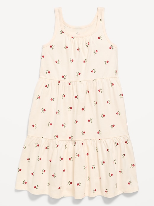 Image number 1 showing, Printed Sleeveless Fit and Flare Dress for Girls