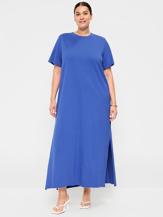 Image number 8 showing, Vintage Crew-Neck Maxi Dress