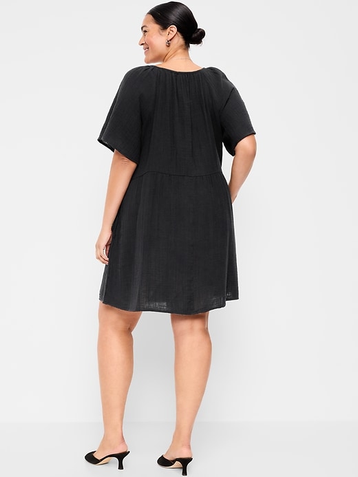 Image number 8 showing, Flutter-Sleeve Mini Swing Dress