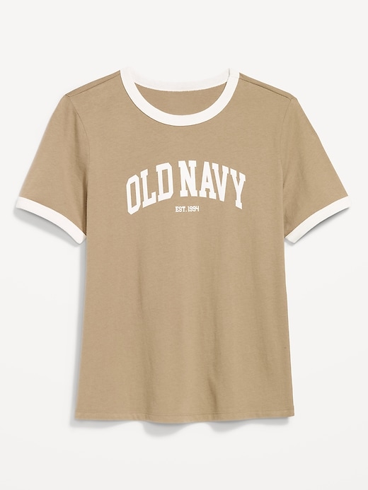 Image number 5 showing, EveryWear Crew-Neck Logo-Graphic Ringer T-Shirt