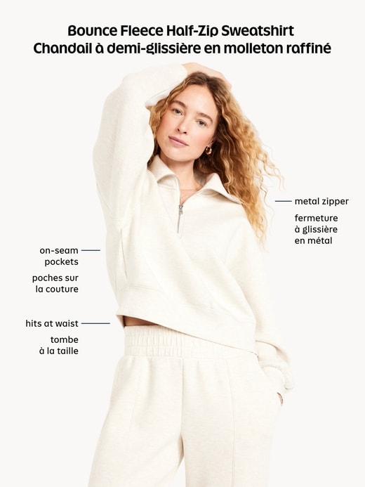Image number 8 showing, Bounce Fleece Half-Zip Pullover Sweatshirt