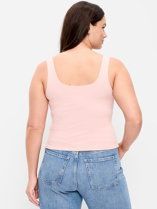 Image number 5 showing, Hug Double-Layer Scoop-Neck Tank Top