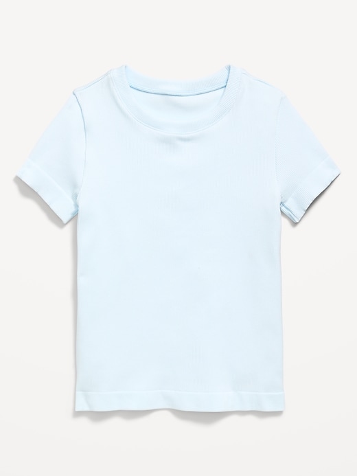 Image number 2 showing, Fitted Seamless Ribbed Performance Top for Girls