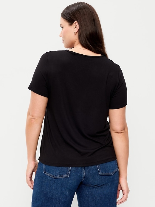 Image number 5 showing, Luxe V-Neck T-Shirt