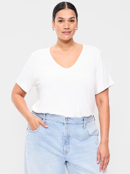 Image number 5 showing, Luxe V-Neck T-Shirt