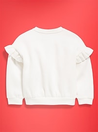 Image number 4 showing, Old Navy x Disney Minnie Mouse Graphic Ruffle-Sleeve Sweatshirt for Toddler Girls