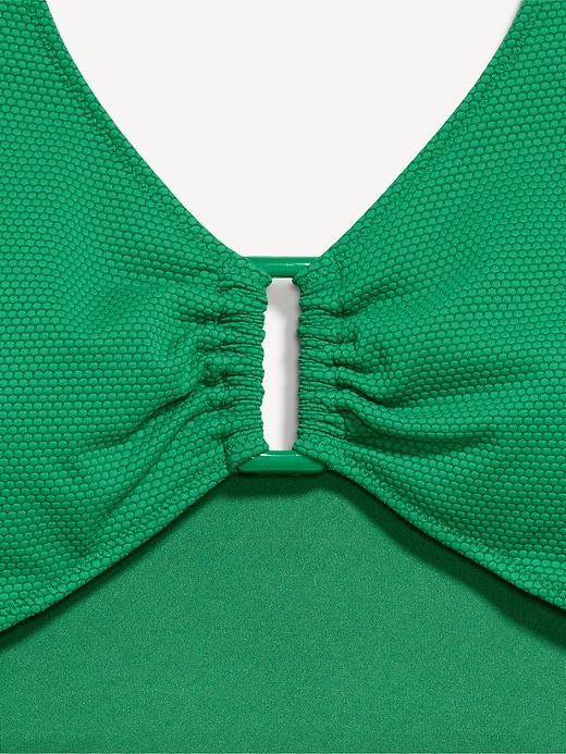 L'image numéro 9 présente Maillot de bain une-pièce texturé à découpe