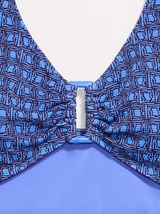 L'image numéro 9 présente Maillot de bain une-pièce texturé à découpe