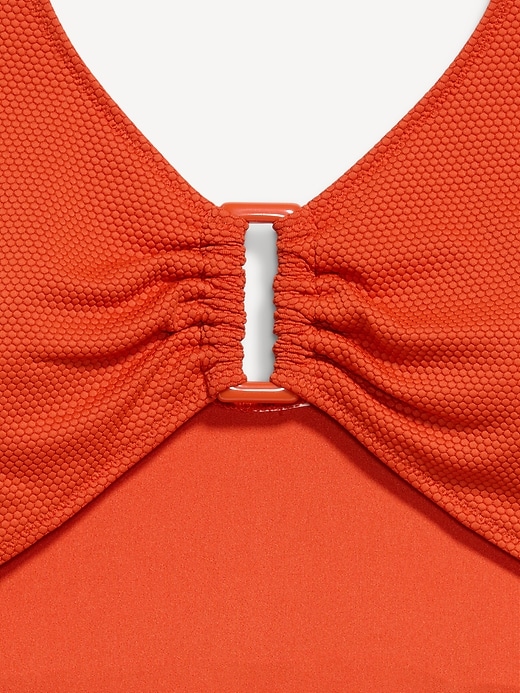 L'image numéro 9 présente Maillot de bain une-pièce texturé à découpe