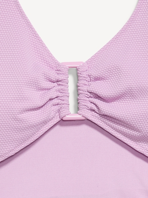 L'image numéro 9 présente Maillot de bain une-pièce texturé à découpe