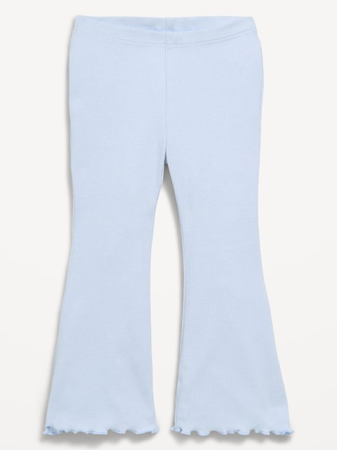 Ribbed Flared Leggings for Toddler Girls