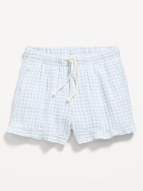 Double-Weave Shorts for Toddler Girls
