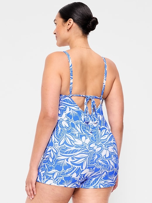 Image number 6 showing, Textured Swim Romper -- 2.5-inch inseam