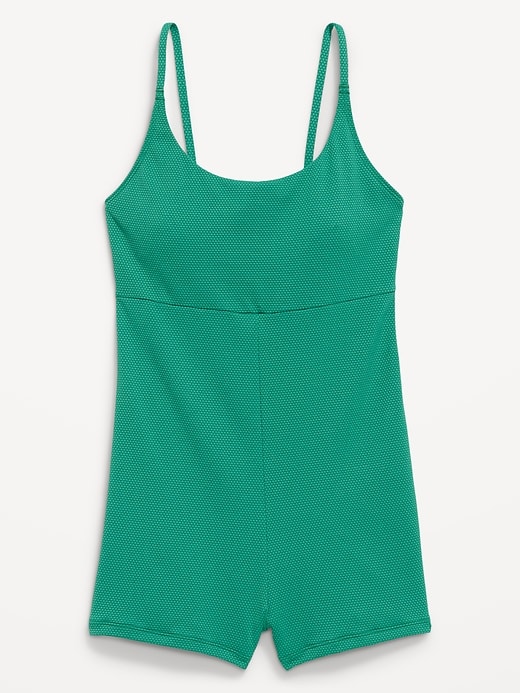 Image number 4 showing, Textured Swim Romper -- 2.5-inch inseam