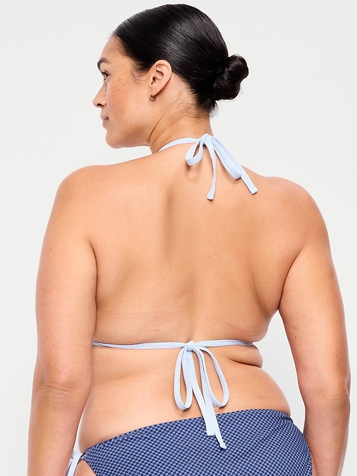 Image number 8 showing, Triangle String Bikini Swim Top