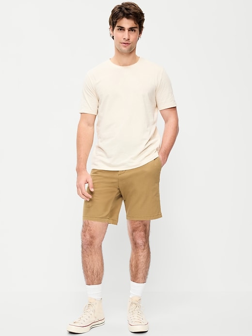 Image number 1 showing, Slim Built-In Flex Rotation Chino Shorts -- 8-inch inseam