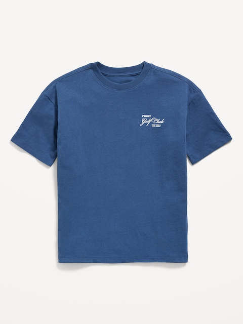 Oversized Short-Sleeve Graphic T-Shirt for Boys