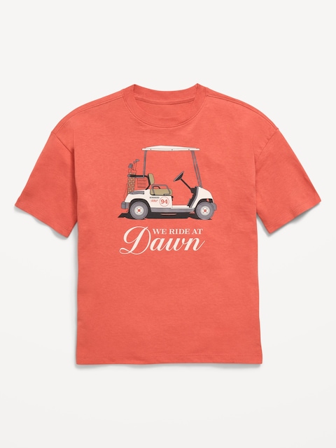 Oversized Short-Sleeve Graphic T-Shirt for Boys