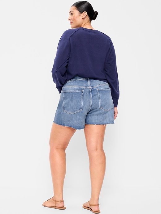 Image number 7 showing, High-Waisted OG Jean Shorts -- 4-inch inseam