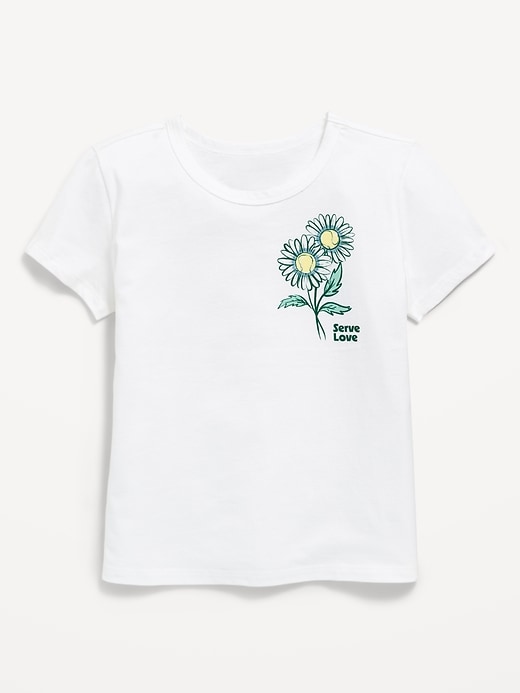 Image number 1 showing, Short-Sleeve Graphic T-Shirt for Girls