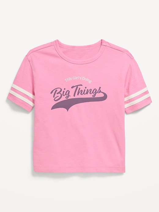 Image number 1 showing, Oversized Graphic T-Shirt for Toddler Girls