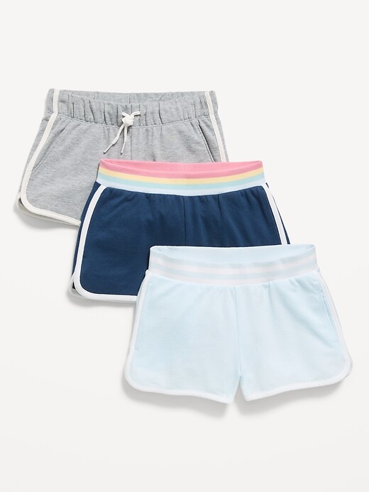 Image number 1 showing, Dolphin-Hem Cheer Shorts 3-Pack for Girls