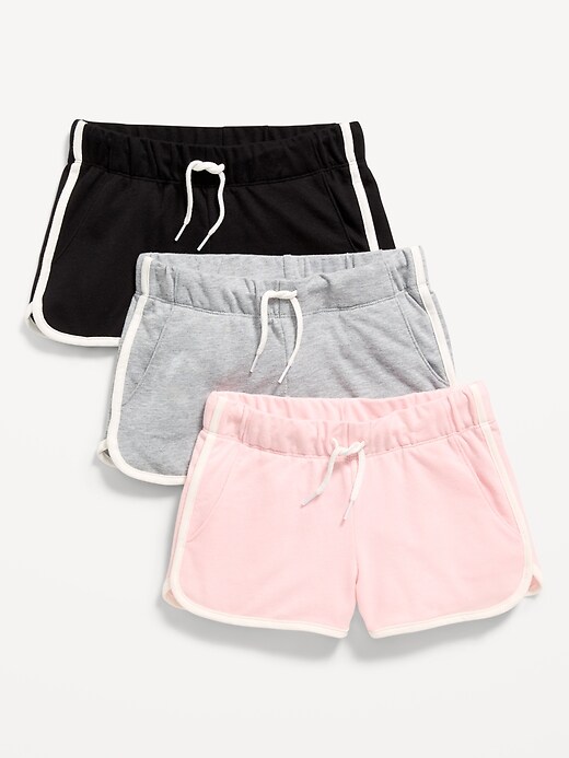 Image number 1 showing, Dolphin-Hem Cheer Shorts 3-Pack for Girls