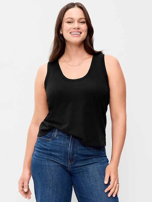 Image number 5 showing, Relaxed Scoop-Neck Tank Top