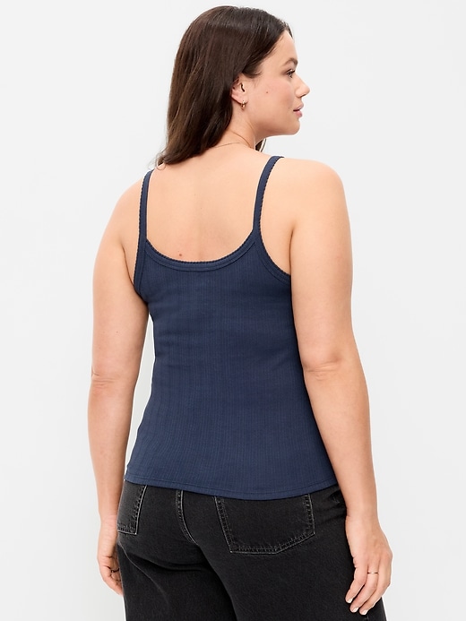 Image number 7 showing, Pointelle Cami Tank Top