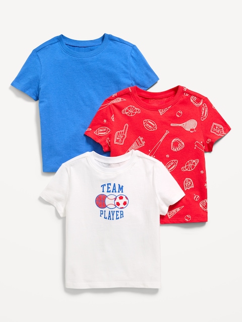 Short-Sleeve T-Shirt 3-Pack for Toddler Boys
