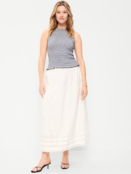 Image number 6 showing, Lace-Trim Maxi Skirt