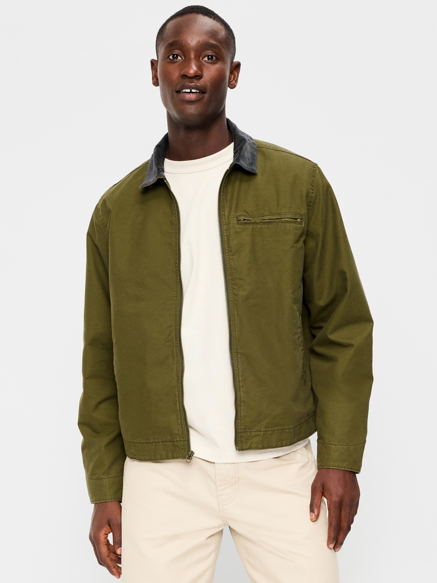 Cropped Canvas Barn Jacket