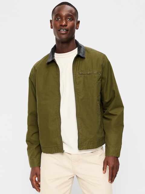 Cropped Canvas Barn Jacket