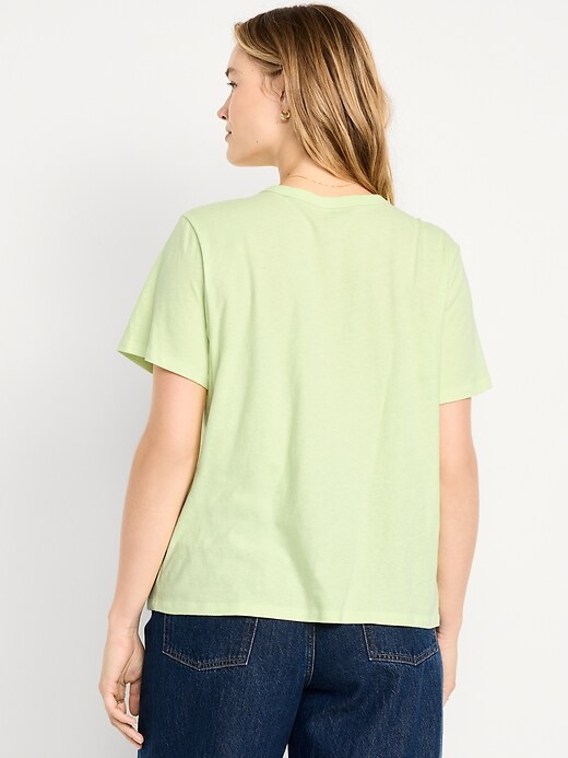 L'image numéro 6 présente T-shirt passe-partout ras du cou