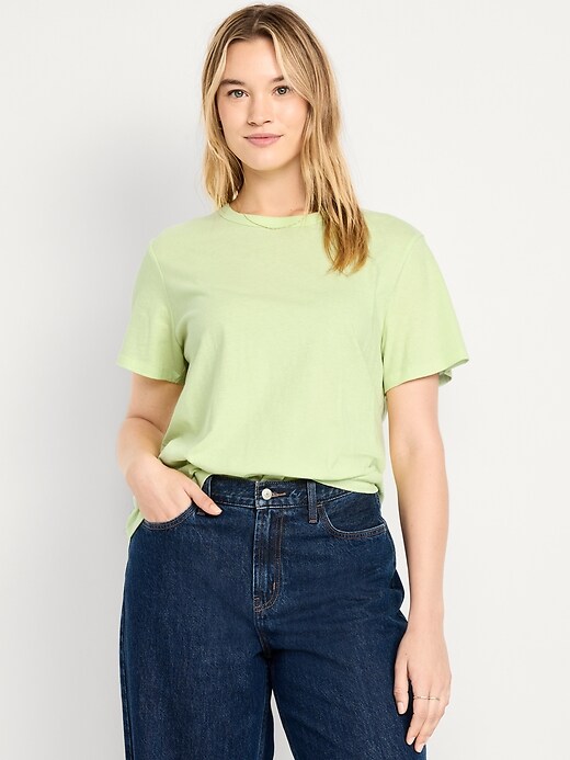 L'image numéro 5 présente T-shirt passe-partout ras du cou