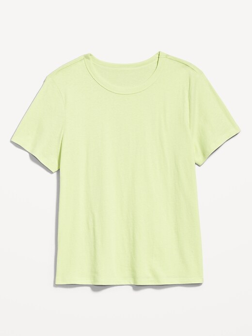 L'image numéro 4 présente T-shirt passe-partout ras du cou