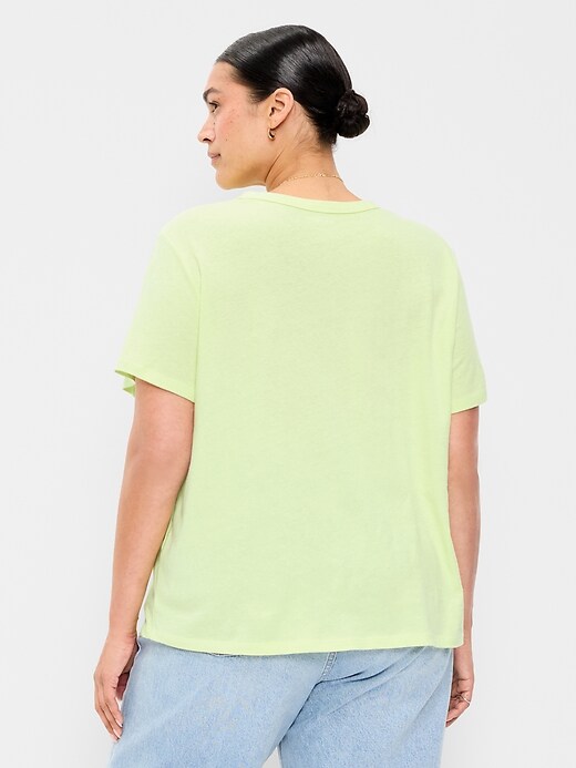 L'image numéro 8 présente T-shirt passe-partout ras du cou