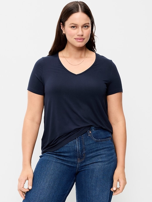 Image number 5 showing, Luxe V-Neck T-Shirt