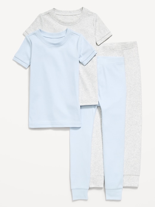 Image number 1 showing, Printed Snug-Fit Pajama 4-Piece for Toddler & Baby