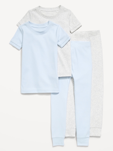 Printed Snug-Fit Pajama 4-Piece for Toddler & Baby