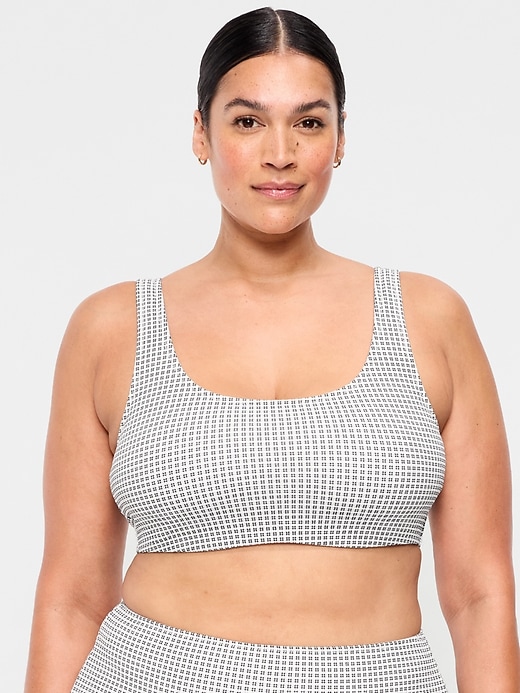 Image number 7 showing, Pique Scoop-Neck Swim Top