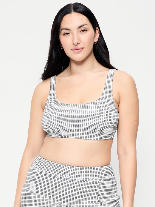 Image number 5 showing, Pique Scoop-Neck Swim Top