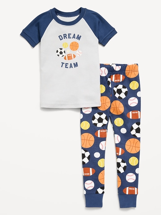 Image number 1 showing, Snug-Fit Graphic Pajama Set for Toddler & Baby