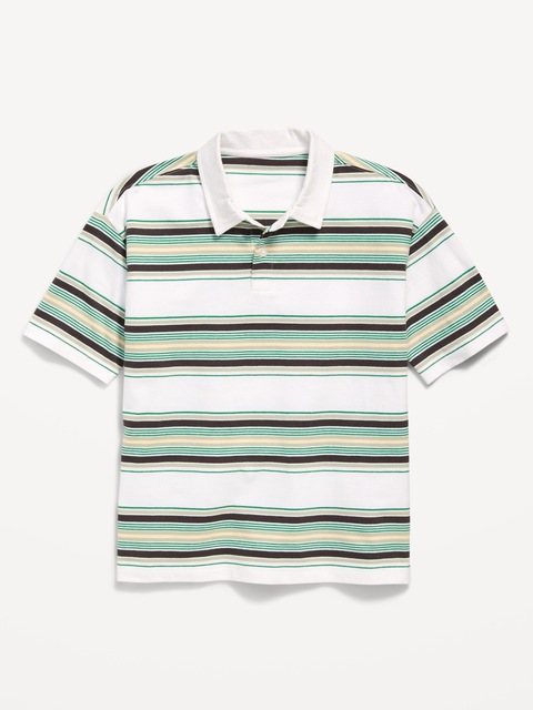 Oversized Striped Polo Shirt for Boys